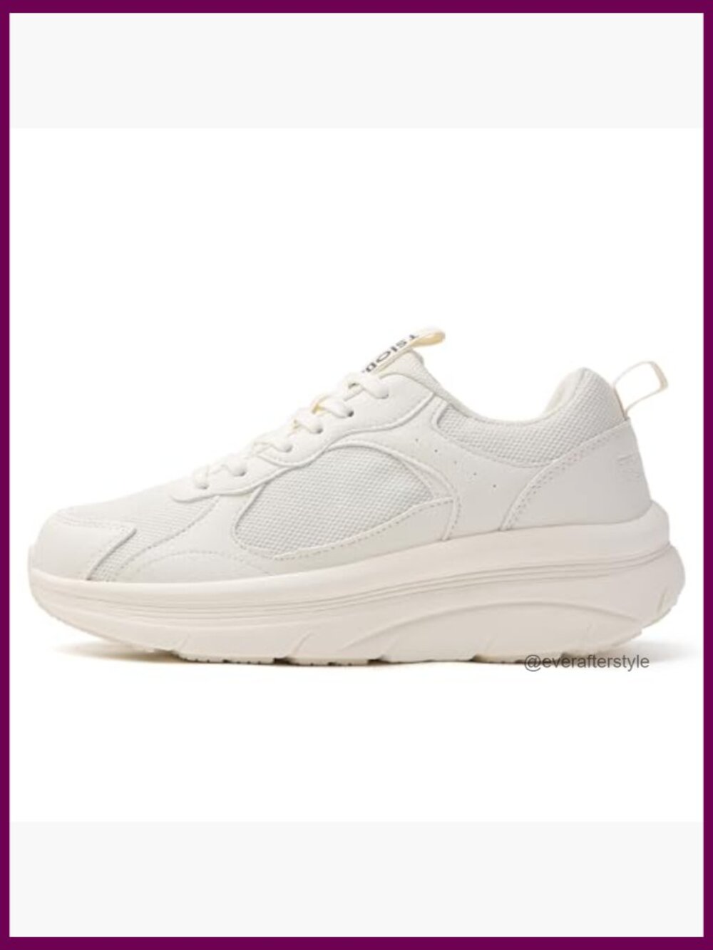 Women's Breathable Mesh Walking Sneakers, Lace-Up, Non-Slip Rubber Sole - Picture 3 of 7